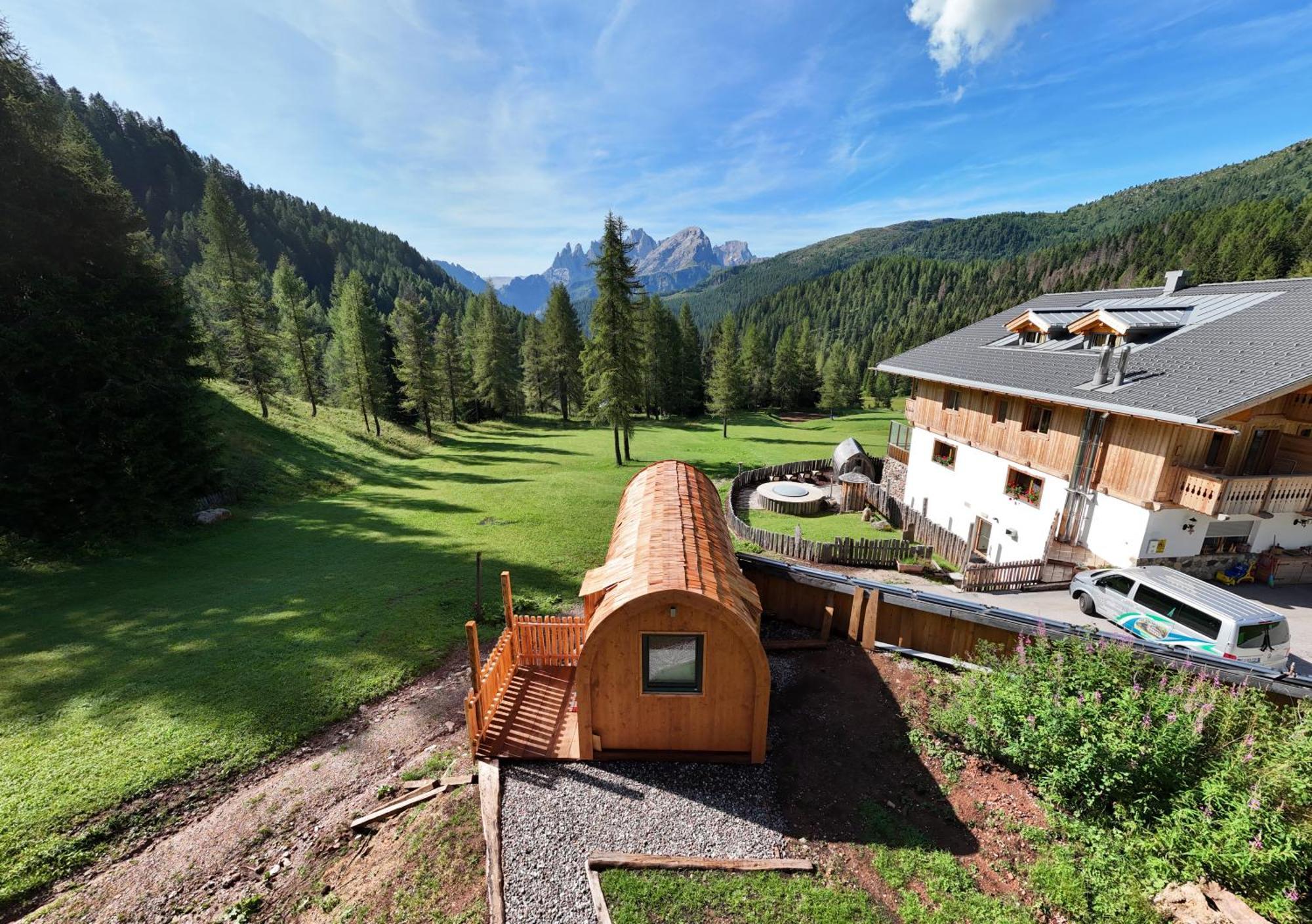 ホテル Rifugio Flora Alpina パッソ・サン・ペッレグリーノ エクステリア 写真